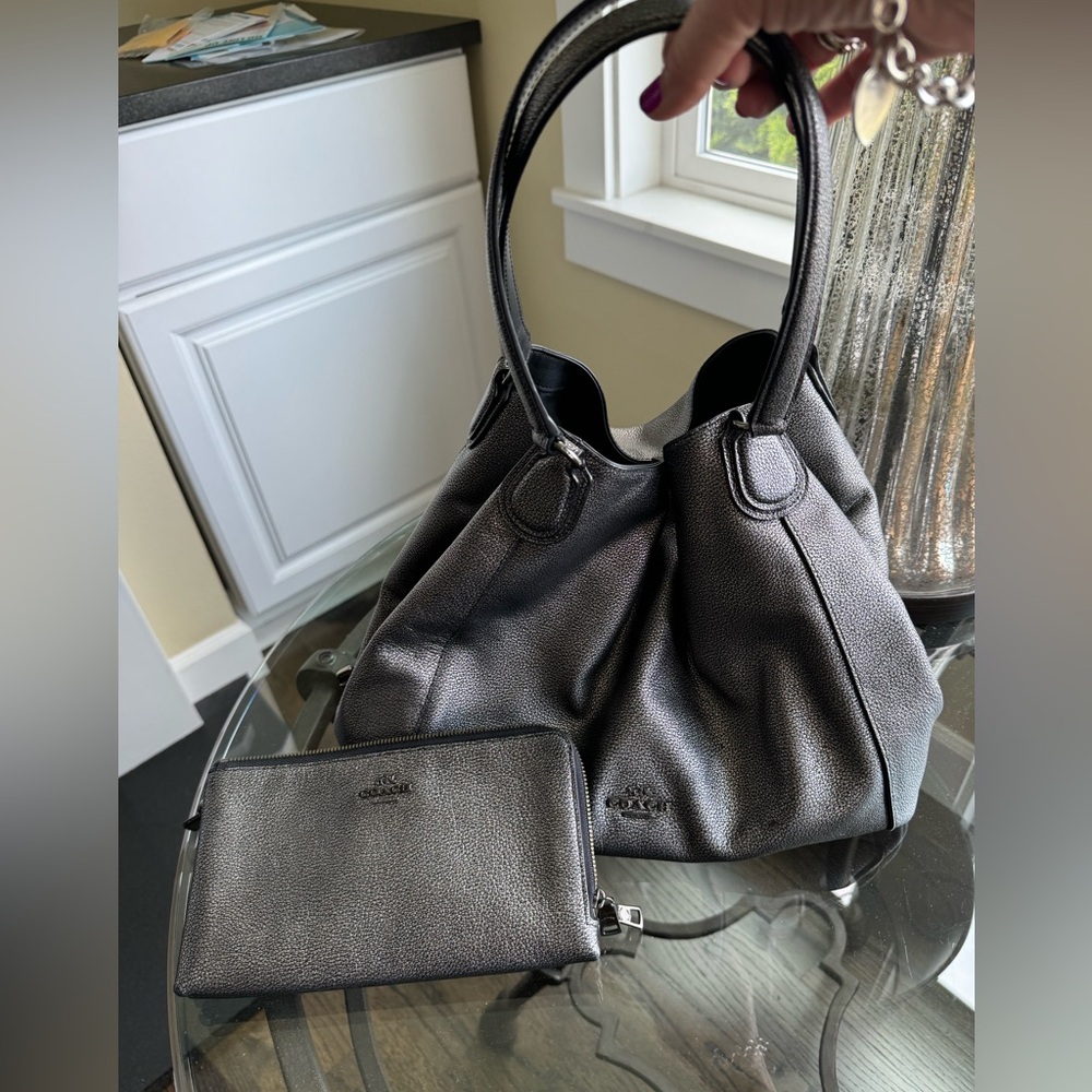 Coach like new handbag and wallet
